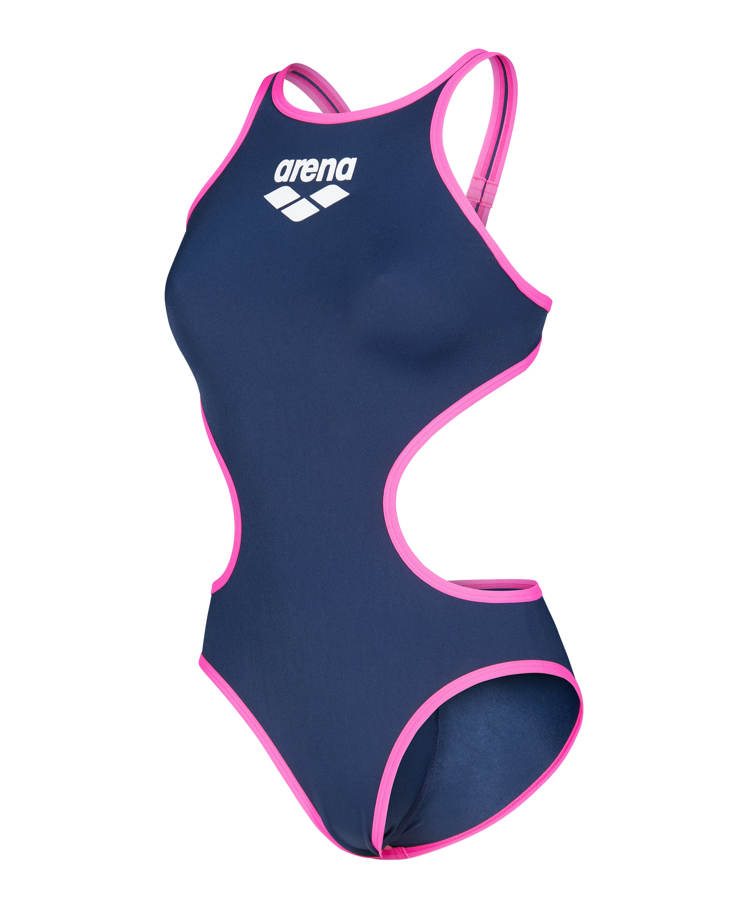 ARENA Woman One Piece ONE BIGLOGO 001198 790 Navy Fluo Pink ARENA Woman One Piece ONE BIGLOGO 001198 790 Navy Fluo Pink