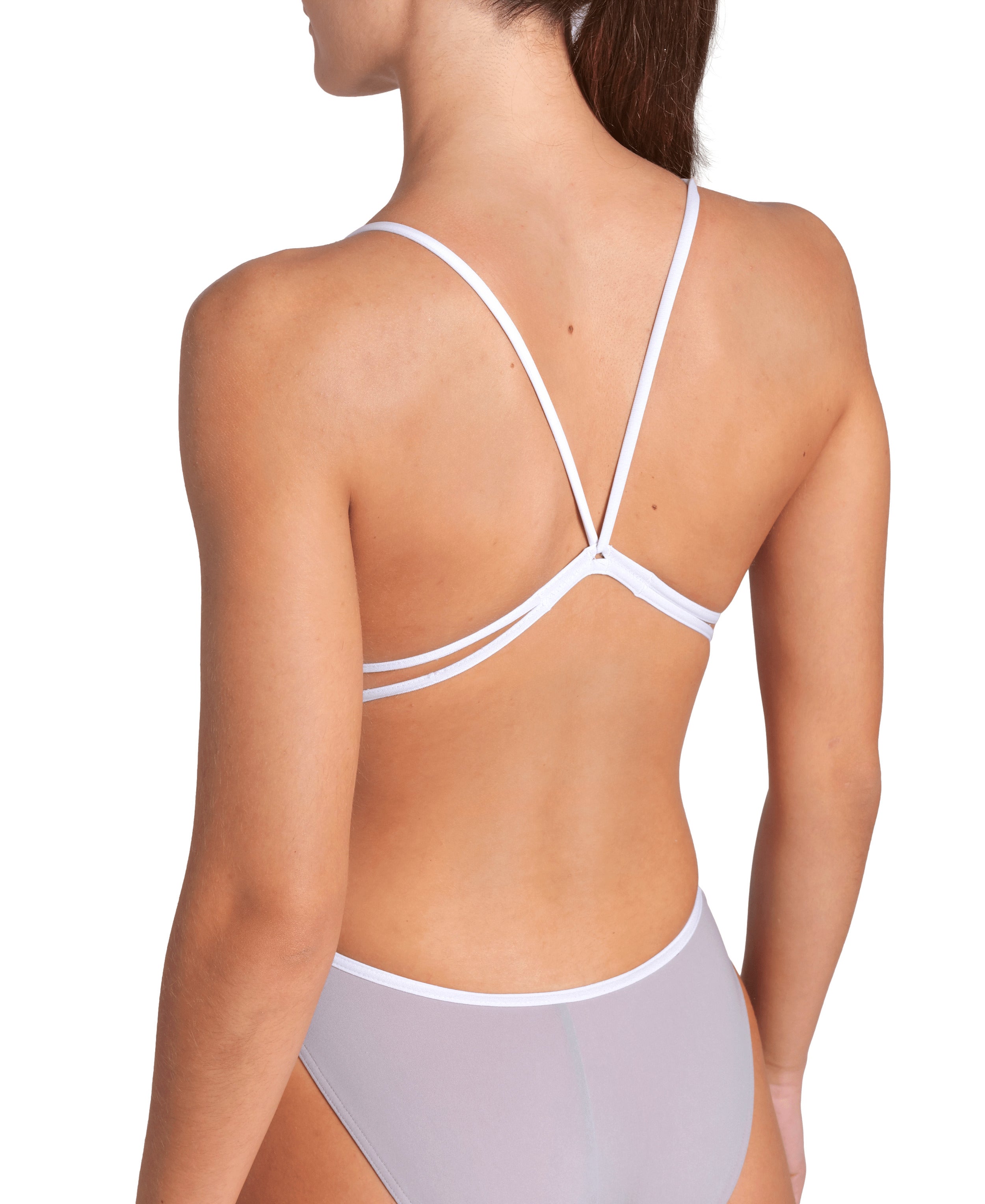 ARENA WOMEN'S Swimsuit Lace Back Solid Sea Foam White 004651 590 ARENA WOMEN'S Swimsuit Lace Back Solid Sea Foam White 004651 590