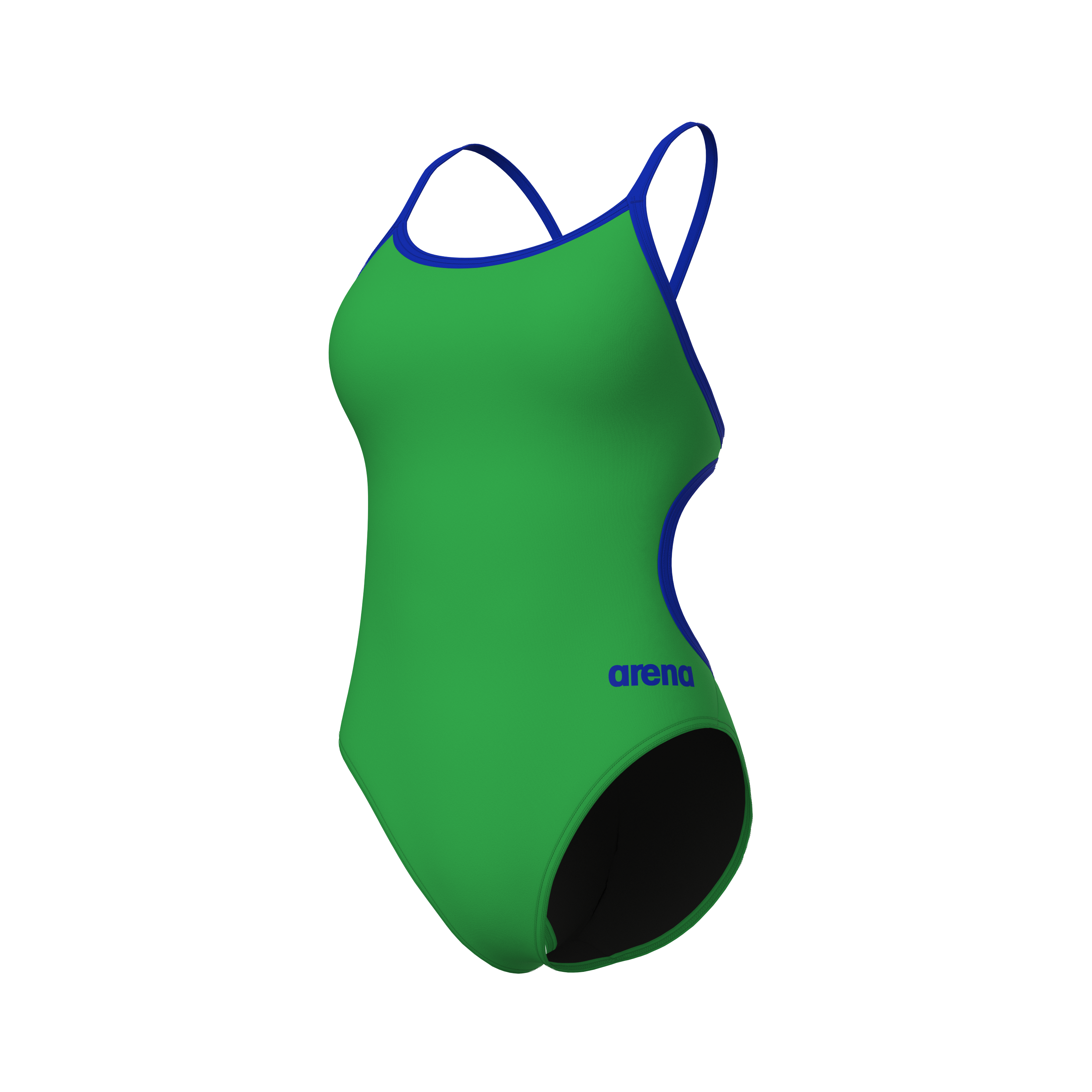 ARENA WOMEN'S Swimsuit Lace Back Solid Team Green Neon Blue 004651 608 ARENA WOMEN'S Swimsuit Lace Back Solid Team Green Neon Blue 004651 608