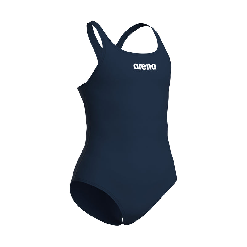 ARENA Girls's Team Swim PRO SOLID Navy-White 004762 750