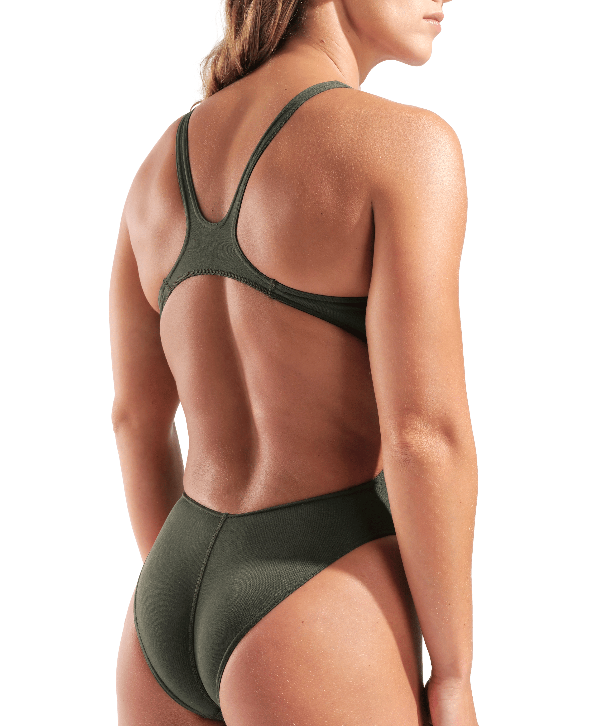 ARENA Women s Team Swimsuit Tech Solid Dark Sage Shocking Pink 004763 609 ARENA Women s Team Swimsuit Tech Solid Dark Sage Shocking Pink 004763 609