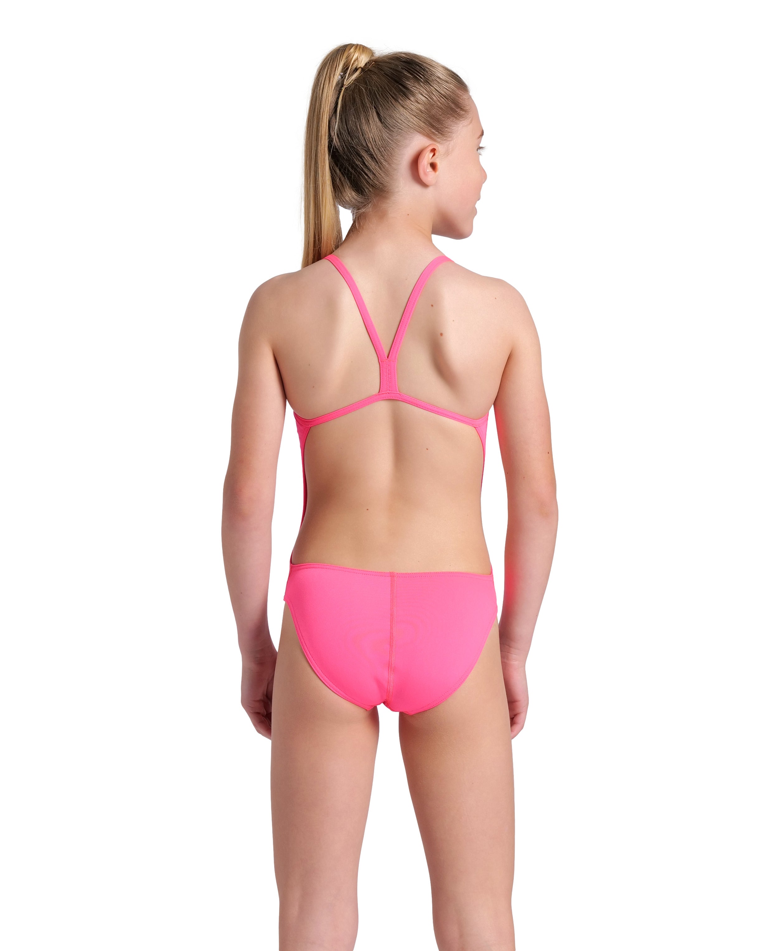 ARENA Girl One-Piece TEAM CHALLENGE SOLID Shocking Pink Blue River 004765 908 ARENA Girl One-Piece TEAM CHALLENGE SOLID Shocking Pink Blue River 004765 908