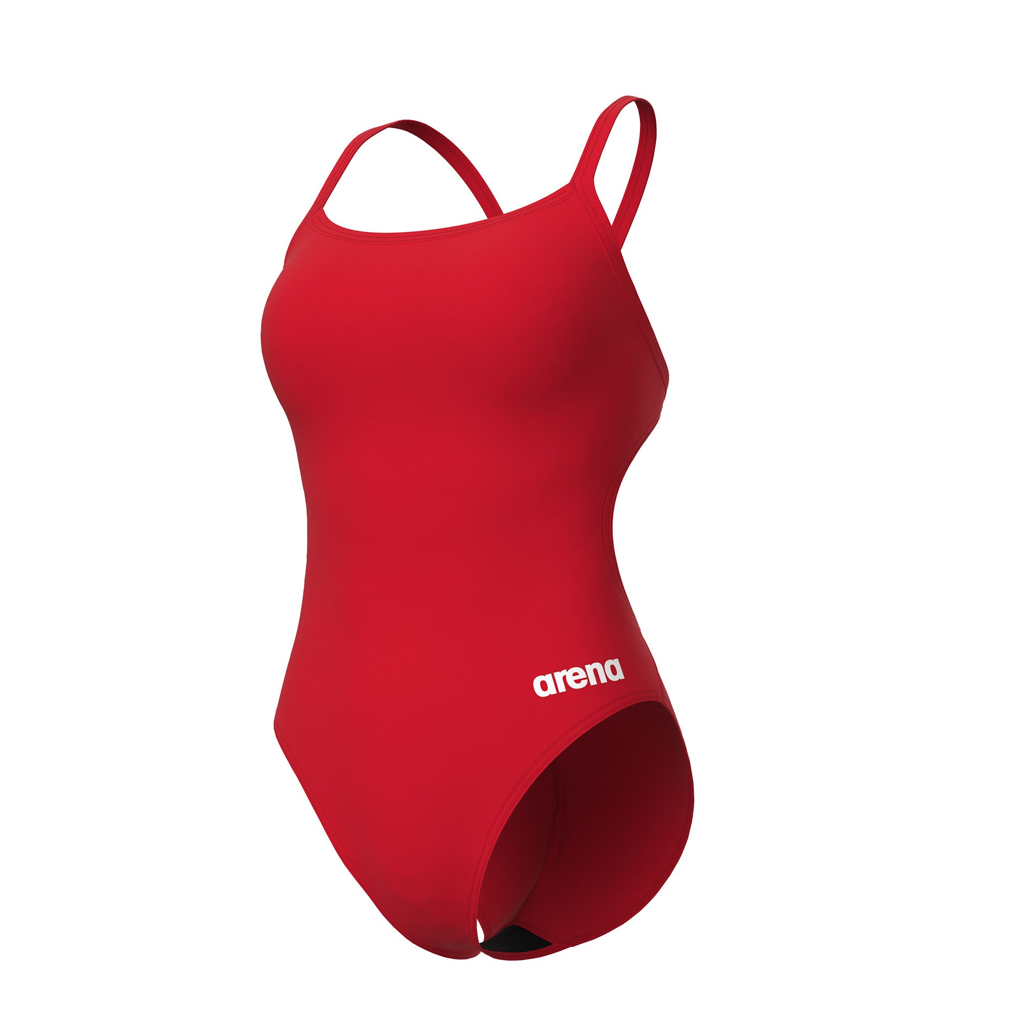 ARENA WOMEN'S TEAM Swimsuit Swim TECH Solid Red White 004766 450 ARENA WOMEN'S TEAM Swimsuit Swim TECH Solid Red White 004766 450