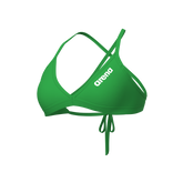 Arena Tie Back Solid donna Swim Top 004768 610 Team Green