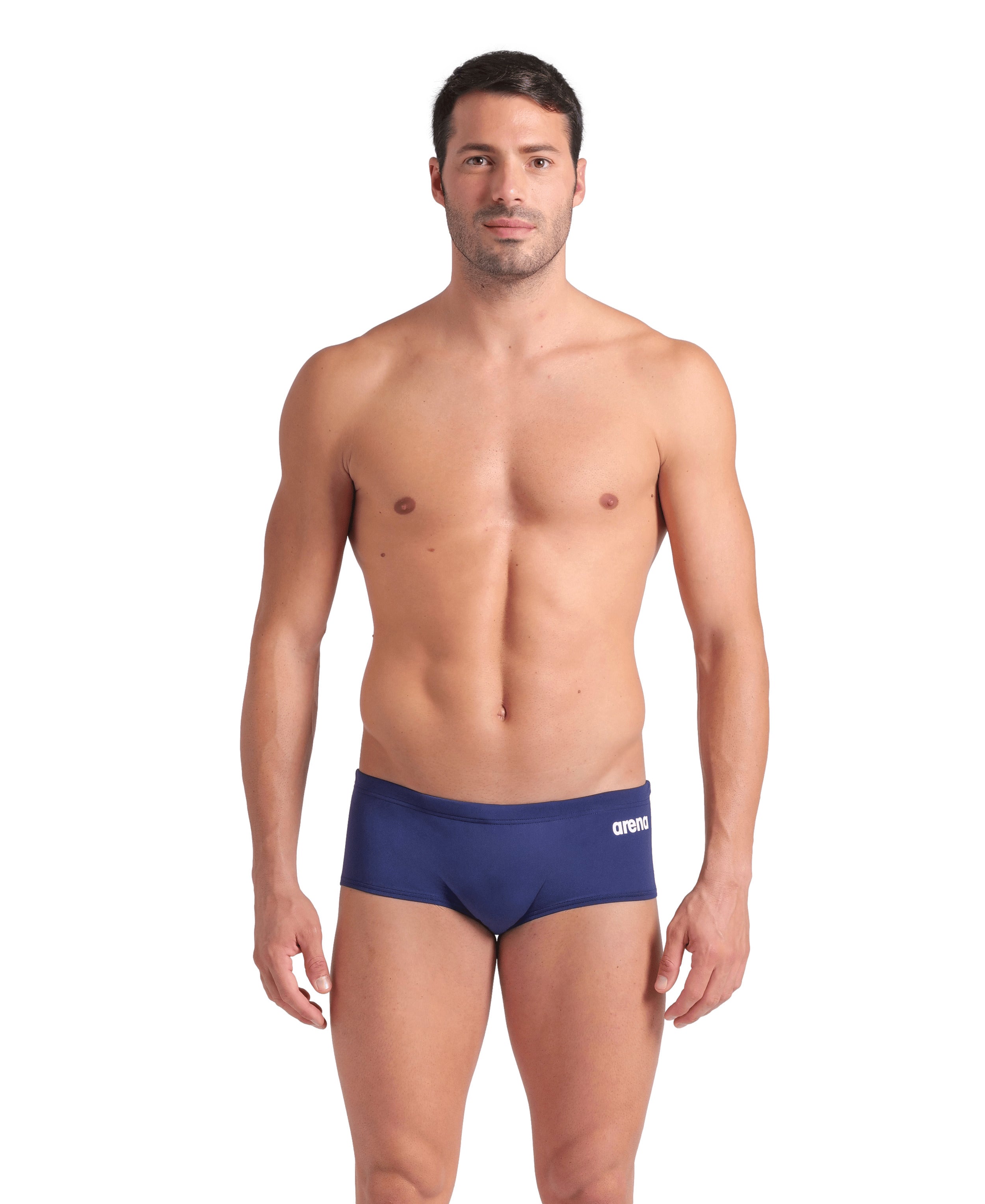 ARENA Men's Team Swim Low Waist SHORT Solid 004775 750 Navy White ARENA Men's Team Swim Low Waist SHORT Solid 004775 750 Navy White