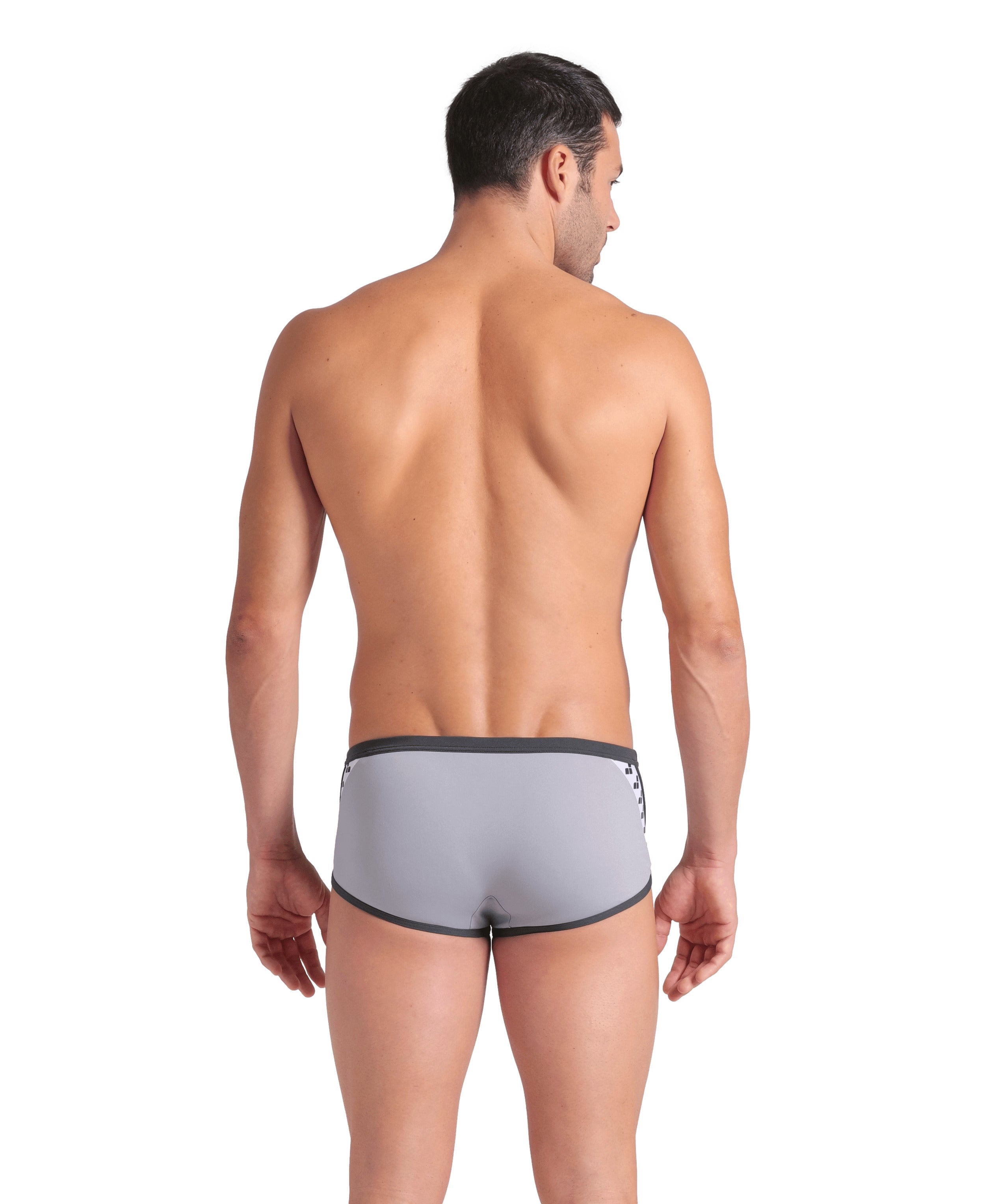 ARENA Man Low Waist Short ICONS SWIM SOLID Sea Foam-Asphalt 005046 551 ARENA Man Low Waist Short ICONS SWIM SOLID Sea Foam-Asphalt 005046 551