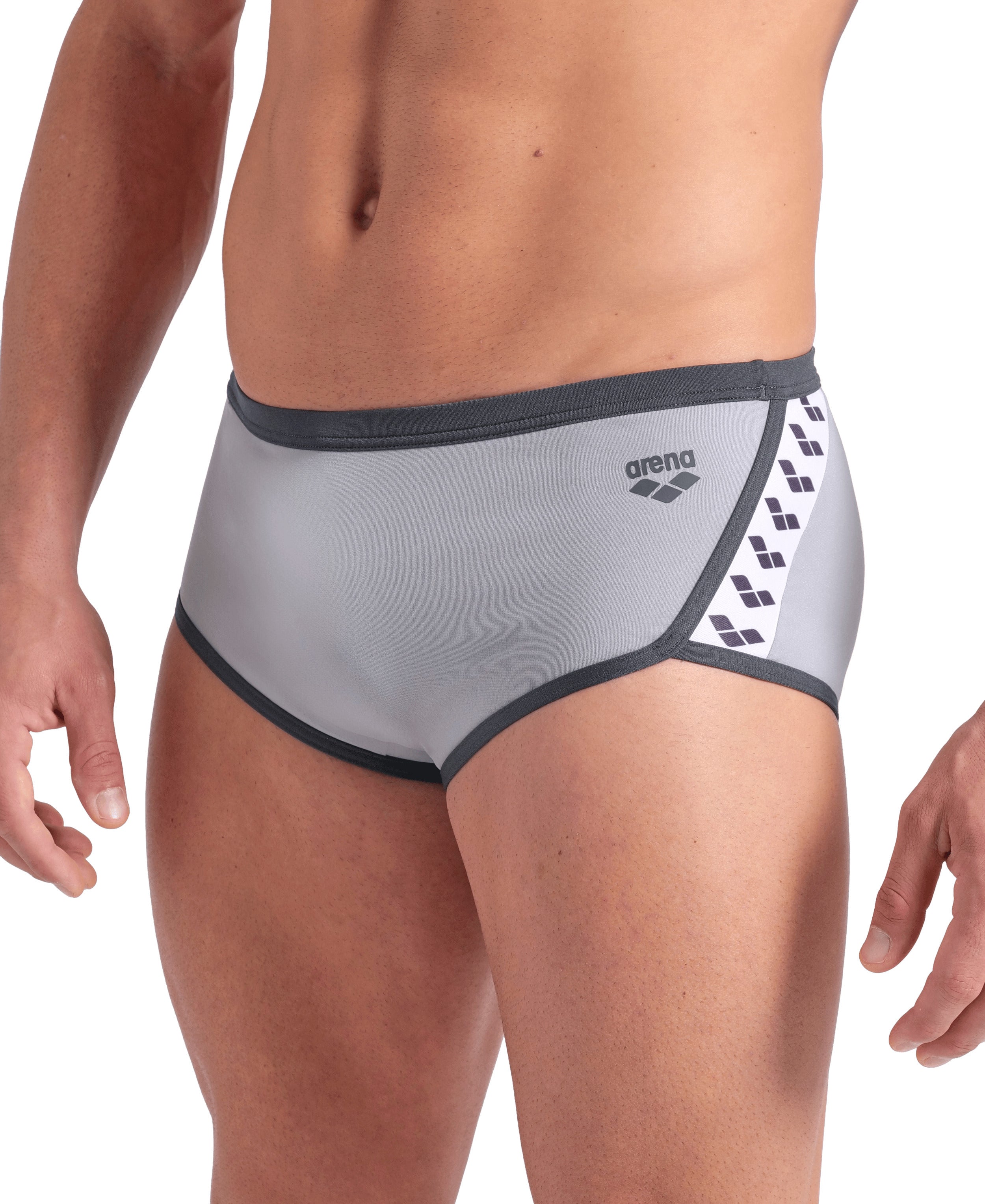 ARENA Man Low Waist Short ICONS SWIM SOLID Sea Foam-Asphalt 005046 551 ARENA Man Low Waist Short ICONS SWIM SOLID Sea Foam-Asphalt 005046 551