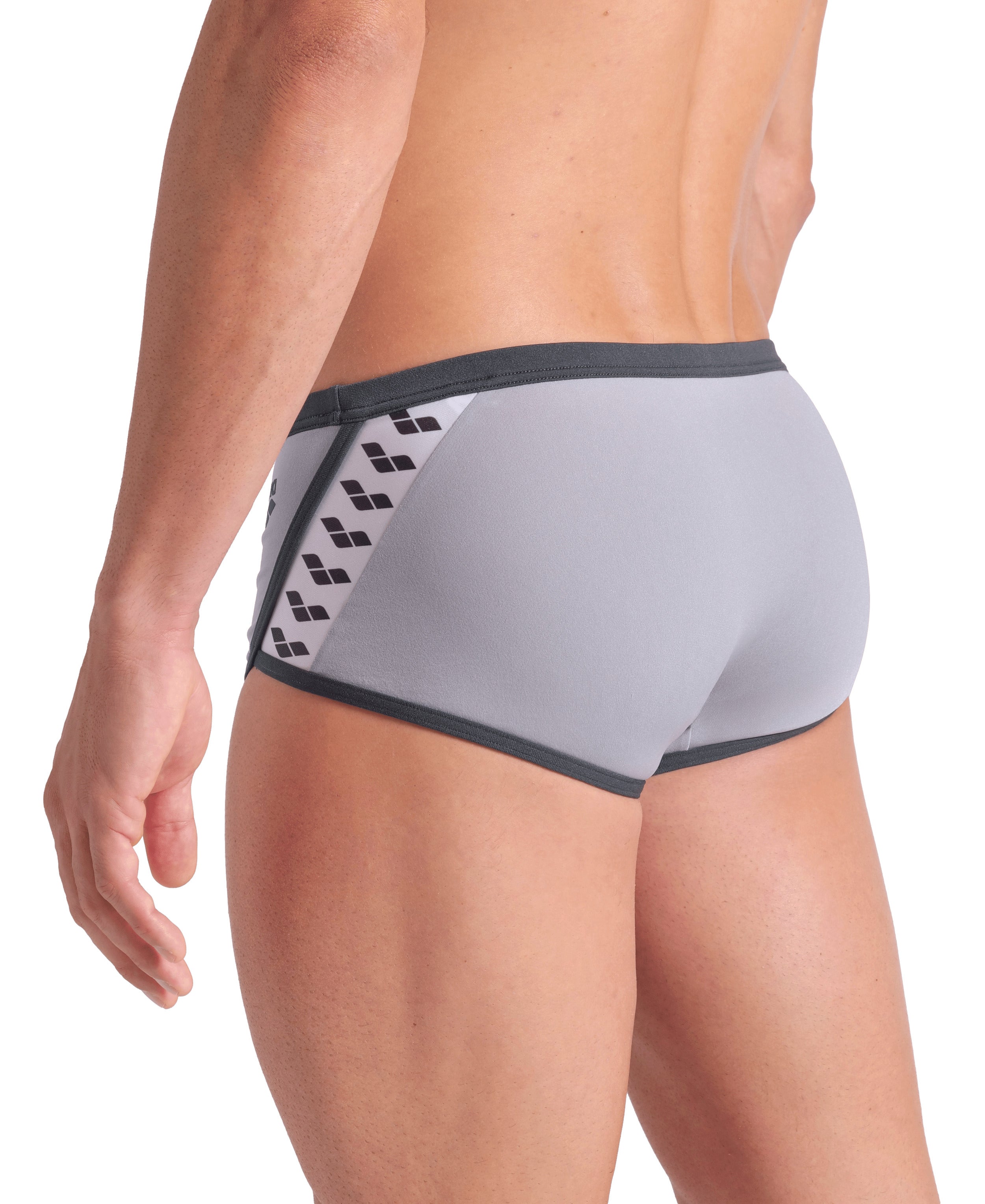 ARENA Man Low Waist Short ICONS SWIM SOLID Sea Foam-Asphalt 005046 551 ARENA Man Low Waist Short ICONS SWIM SOLID Sea Foam-Asphalt 005046 551