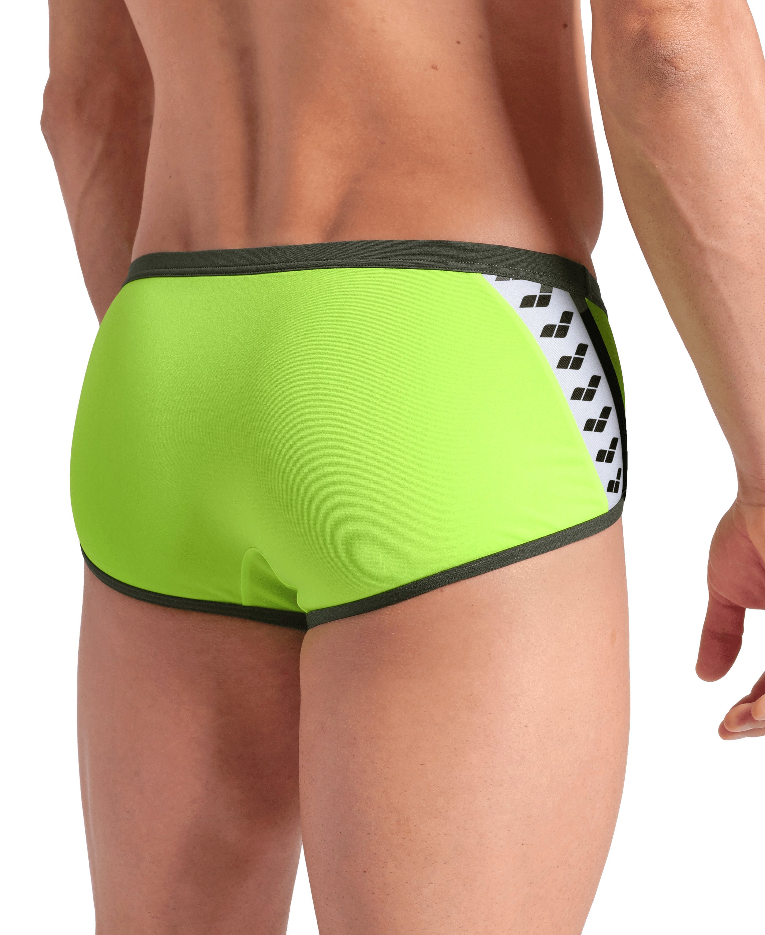 ARENA Man Low Waist Short ICONS SWIM SOLID Artic Lime Dark Sage 005046 660 ARENA Man Low Waist Short ICONS SWIM SOLID Artic Lime Dark Sage 005046 660