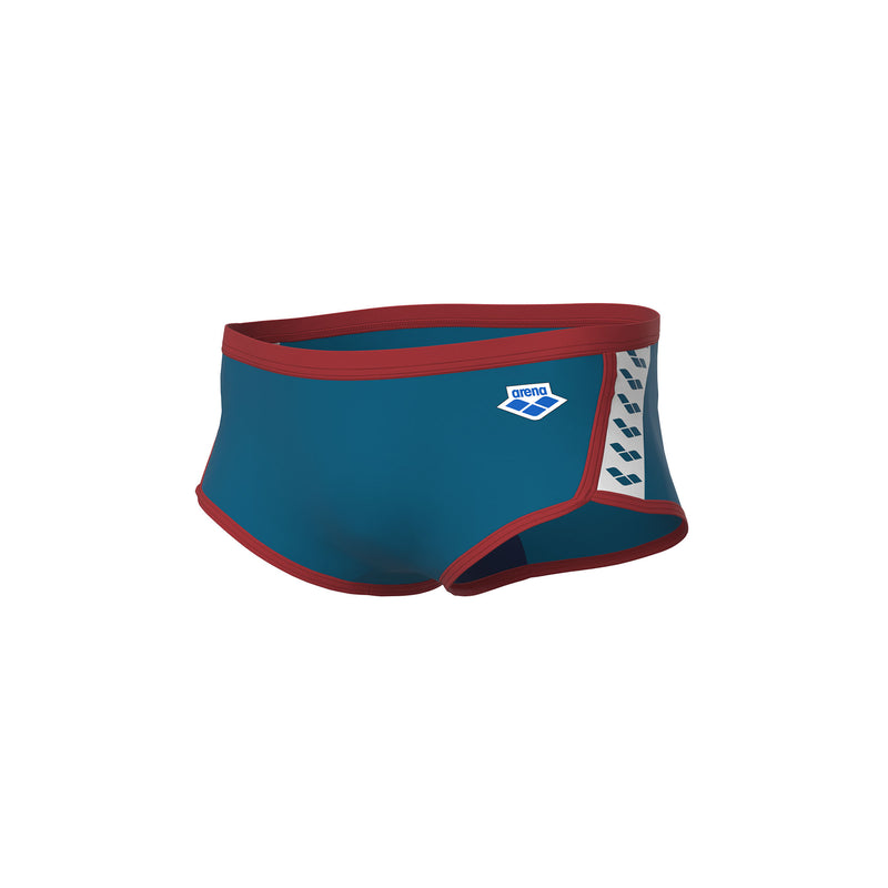 ARENA Man Low Waist Short ICONS SWIM SOLID Blue Cosmo Astro Red 005046 640