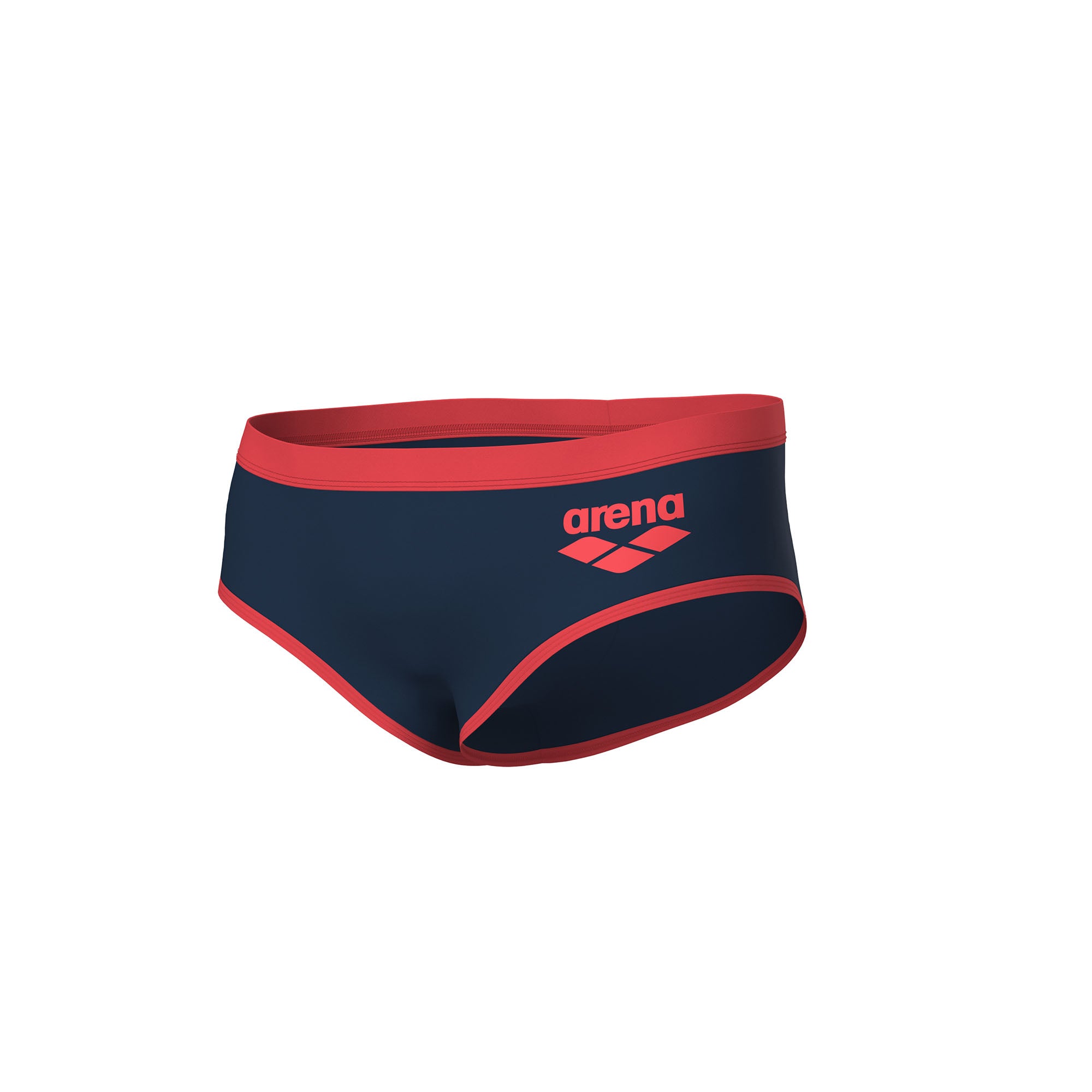 ARENA Men One 12 cm Swim Briefs Big Logo Navy Fluo Red 005914 791 ARENA Men One 12 cm Swim Briefs Big Logo Navy Fluo Red 005914 791