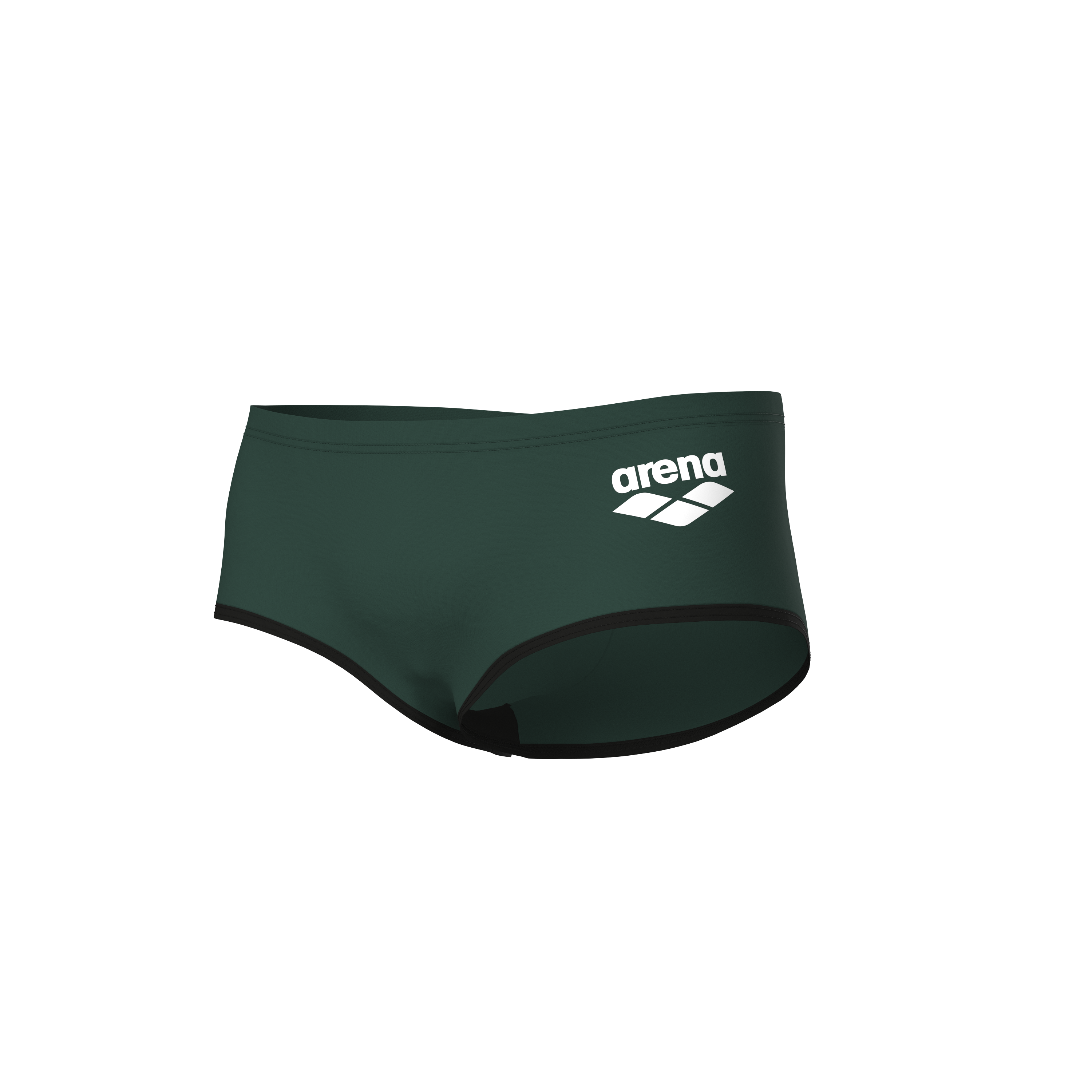 ARENA Men One Low Waist Short Big Logo Dark Sage Black 008549 650 ARENA Men One Low Waist Short Big Logo Dark Sage Black 008549 650