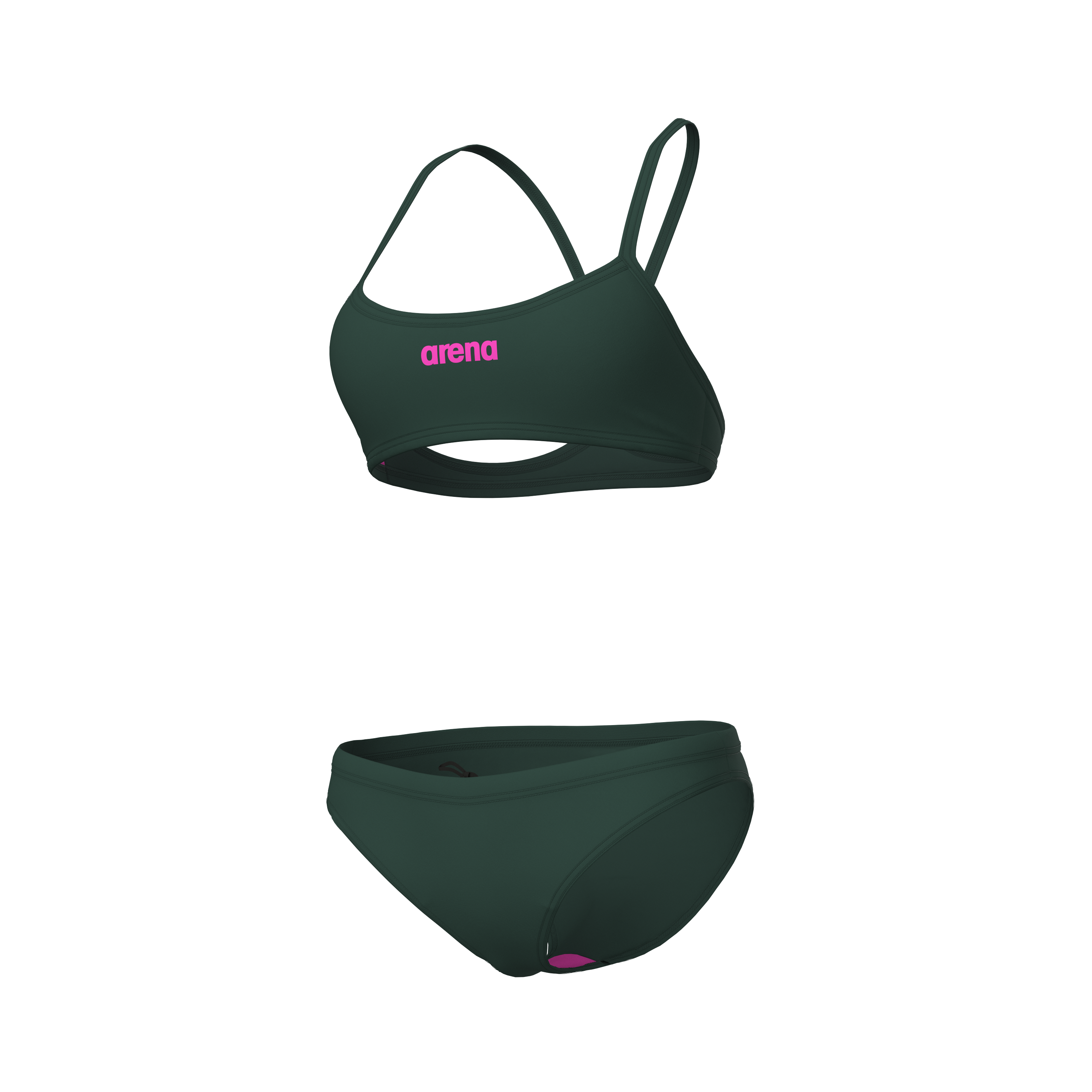 Arena Bikini Bandeau Solid Donna Dark Sage Shocking Pink 008818609 Arena Bikini Bandeau Solid Donna Dark Sage Shocking Pink 008818609