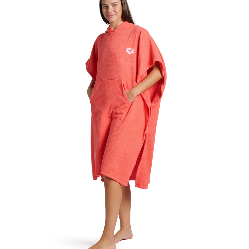 ARENA Accappatoio Poncho 009651 300 Calypso Coral White