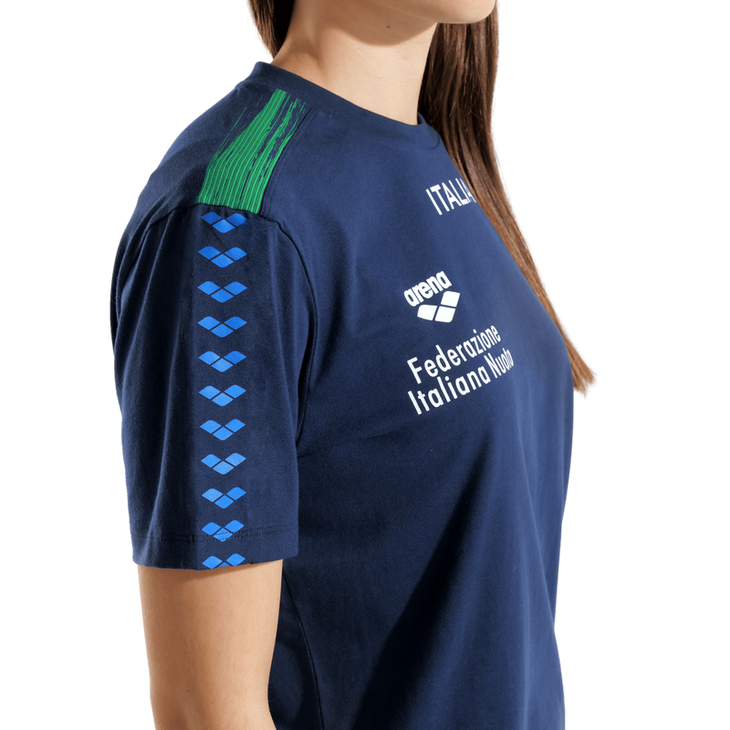 ARENA T-Shirt Italia FIN Team Stripe 010958 700 Dark Navy Italia (Copia)