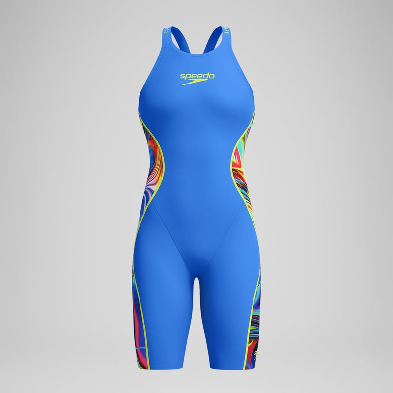 SPEEDO Fastskin LZR Pure Intent 2.0 Closed Back  Molten Blur Cobalt Pop 15856 18465