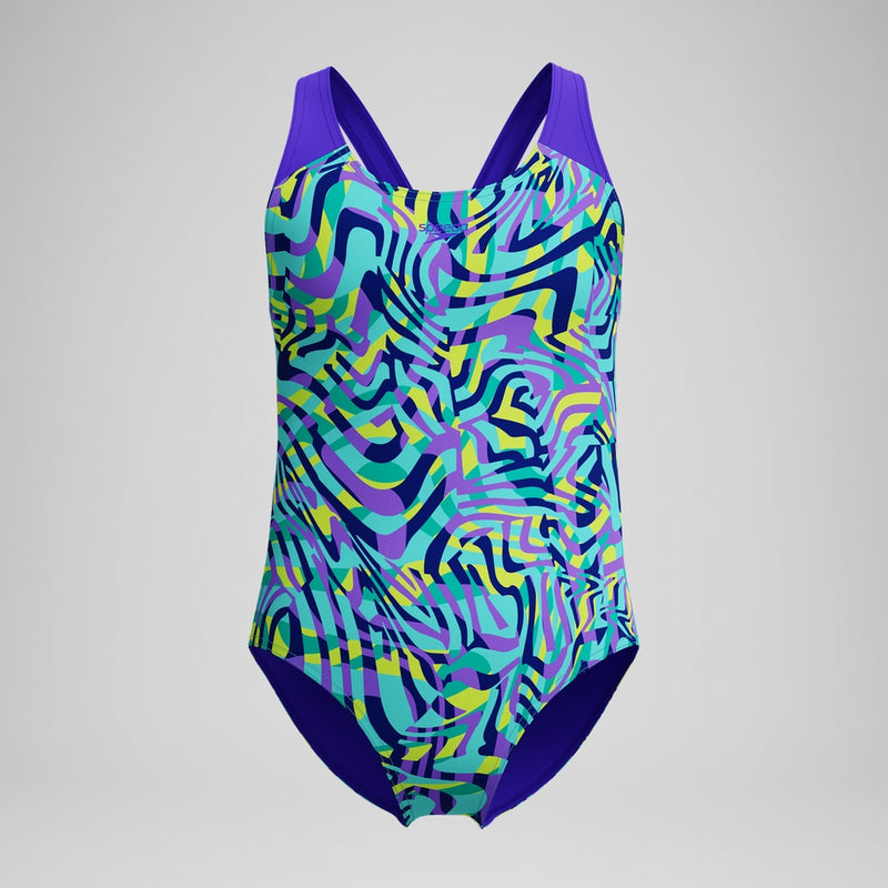 SPEEDO Girl One Piece ALLOVER SPLASHBACK Indigo Glow 00262315333