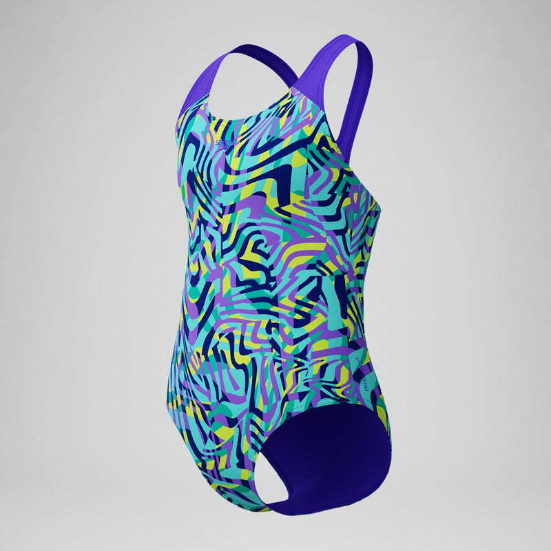 SPEEDO Girl One Piece ALLOVER SPLASHBACK Indigo Glow 00262315333
