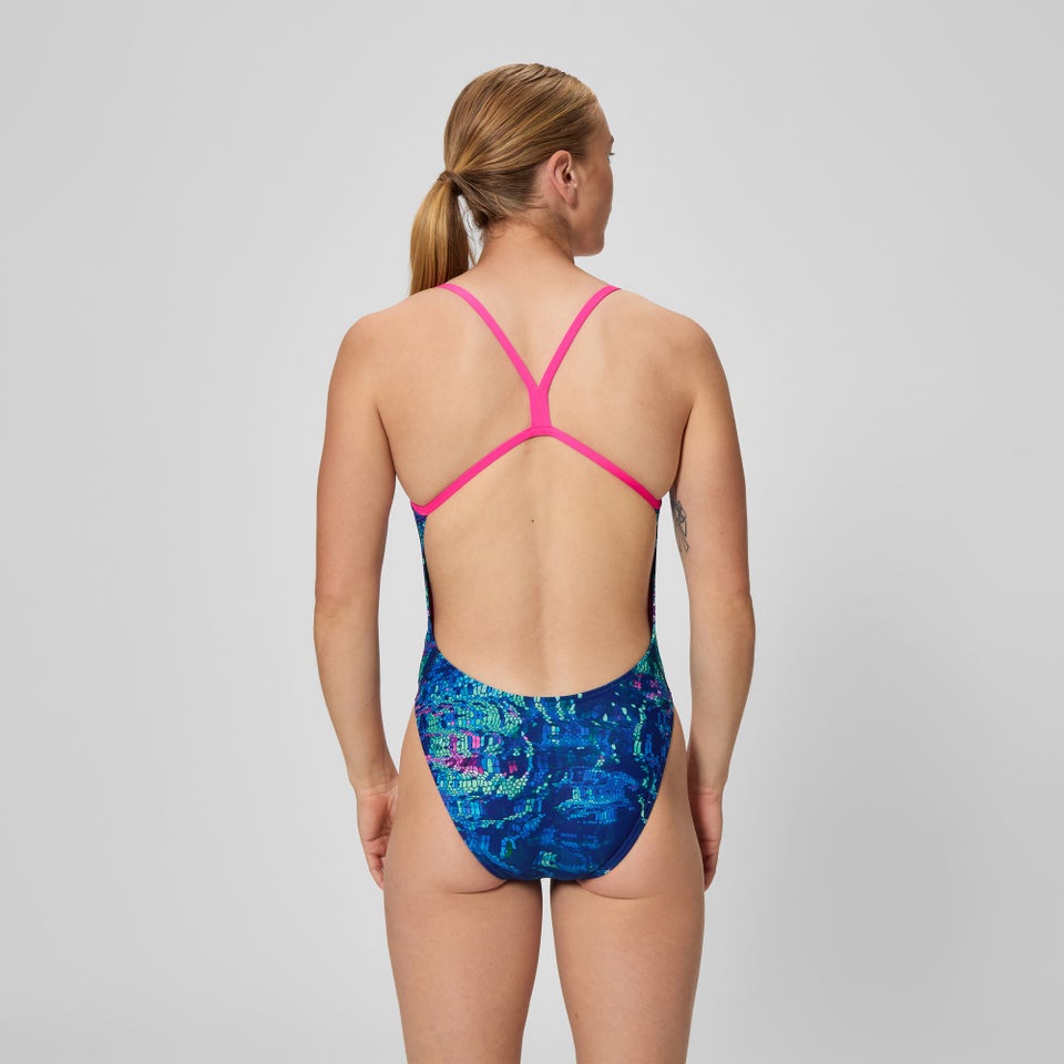 SPEEDO Woman Printed VBack 2.0 Navy Blue 004775003 SPEEDO Woman Printed VBack 2.0 Navy Blue 004775003