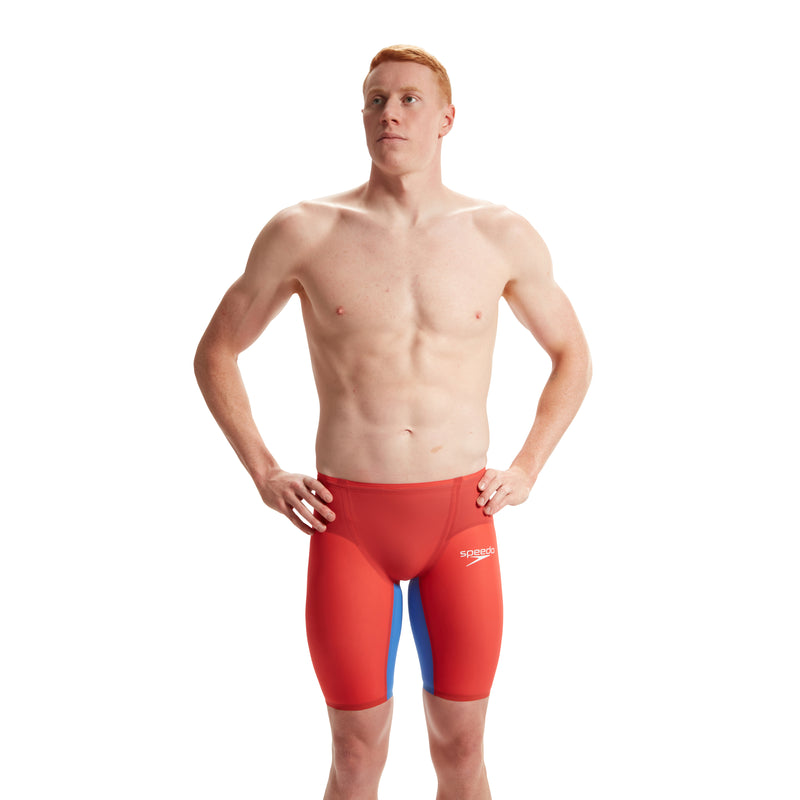 SPEEDO Man Jammer Competition LZR PURE VALOR 2.0 HIGH WAIST 15862 H673 Flame Red/Cobalt Pp