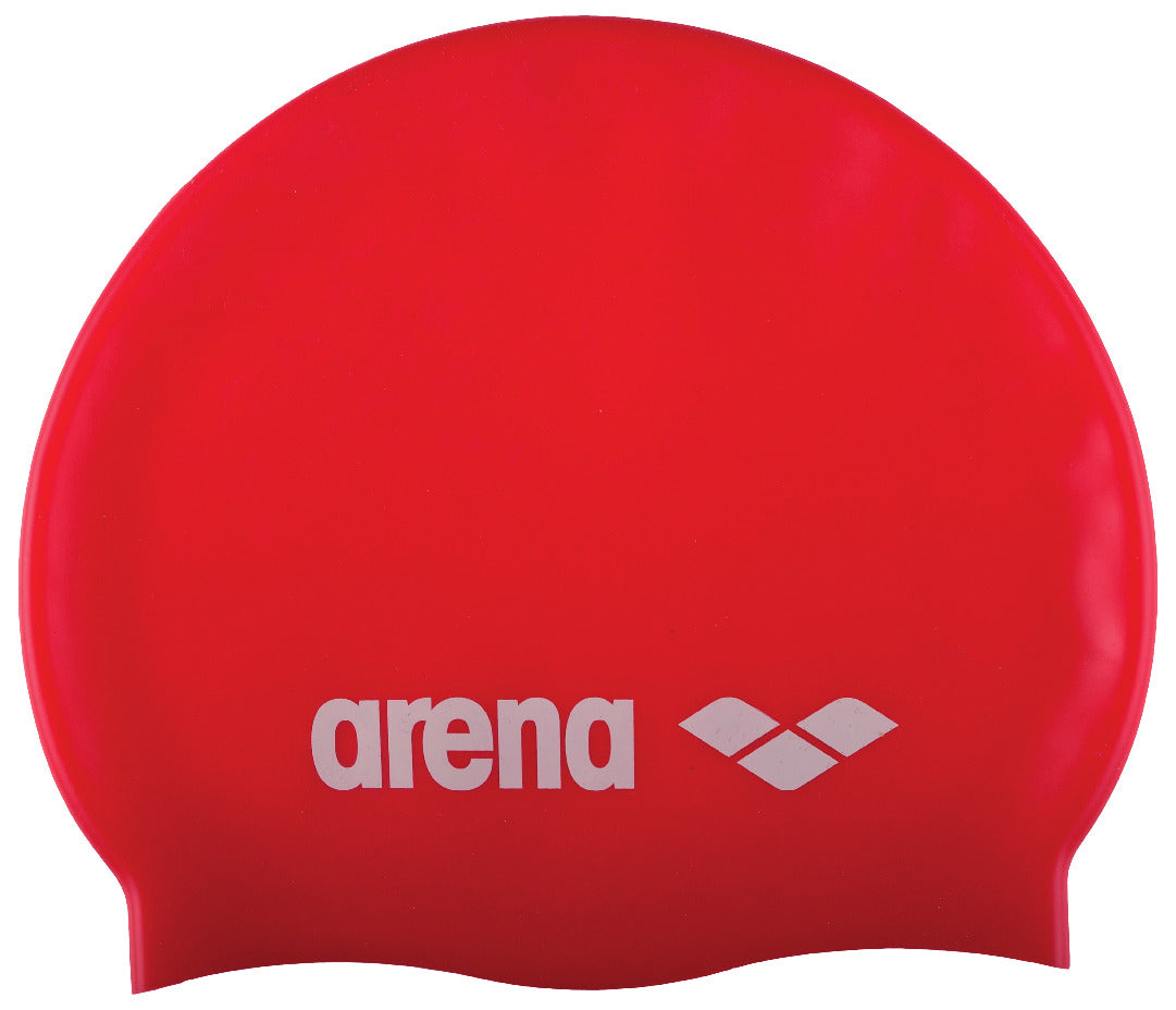 ARENA Senior Cap CLASSIC SILICONE 91662 44 Red White ARENA Senior Cap CLASSIC SILICONE 91662 44 Red White