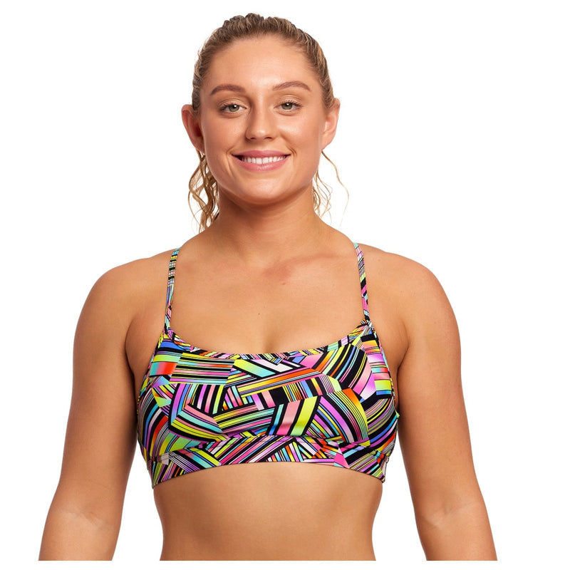 FUNKITA Woman Swim Crop Top Strip Straps FKS037L71639