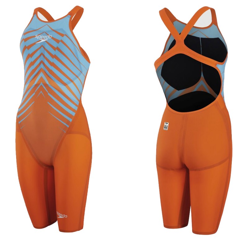 SPEEDO Woman Open Back Competition LZR PURE VALOR 11978 G610 Orange/Blue SPEEDO Woman Open Back Competition LZR PURE VALOR 11978 G610 Orange/Blue