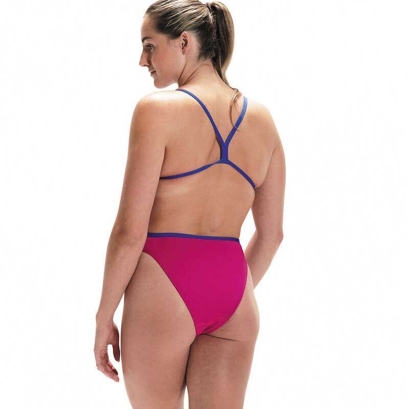 SPEEDO Woman Solid VBack Pink Chroma Blue 00317915502 SPEEDO Woman Solid VBack Pink Chroma Blue 00317915502