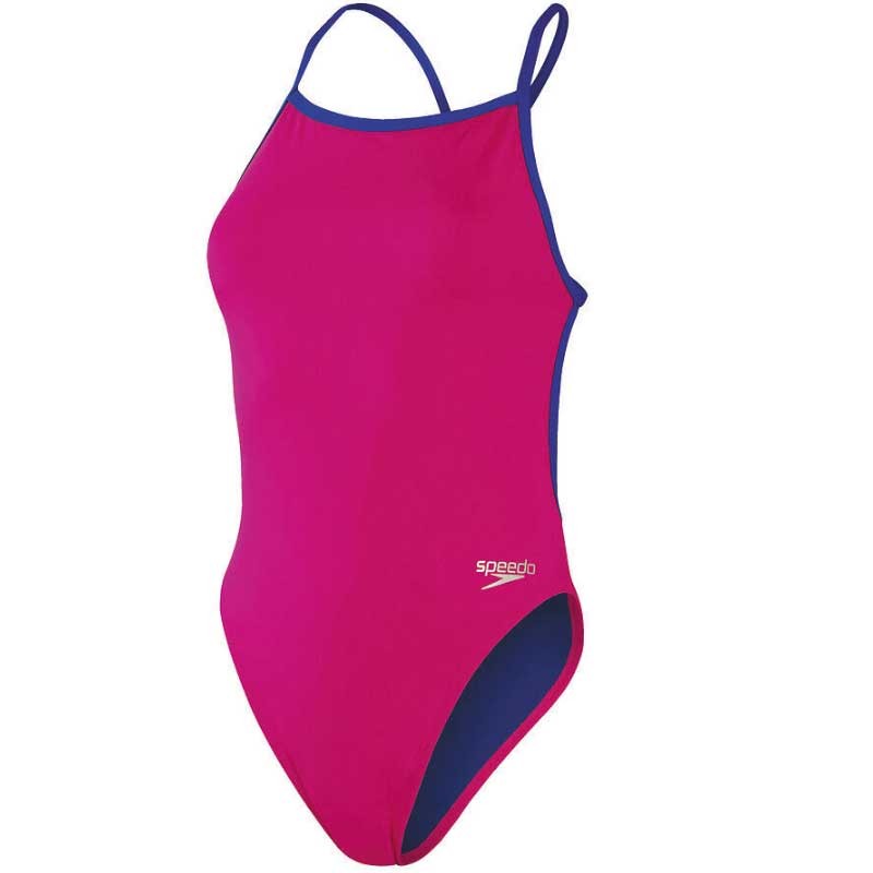SPEEDO Woman Solid VBack Pink Chroma Blue 00317915502 SPEEDO Woman Solid VBack Pink Chroma Blue 00317915502