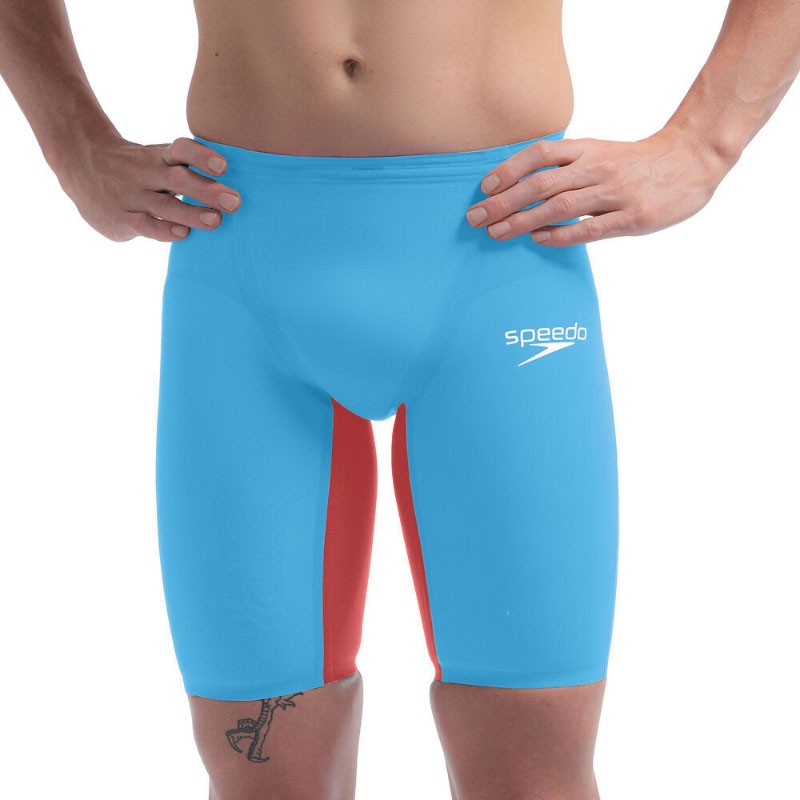 SPEEDO Man Jammer Competition LZR PURE VALOR 2.0 HIGH WAIST 15862 H828 Piction Blue/Flame red