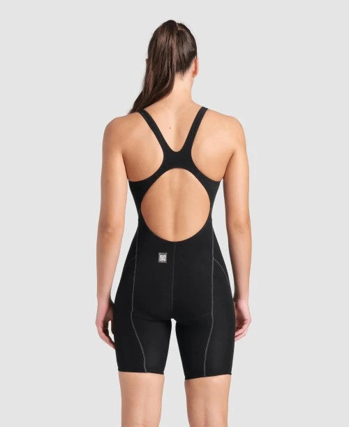 ARENA Powerskin IMPULSO Woman Open Back 008603 100 Black