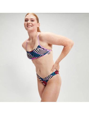 SPEEDO Women Bikini Allover Digital Hipster Black White Watermelon Top 1172716 613 SPEEDO Women Bikini Allover Digital Hipster Black White Watermelon Top 1172716 613