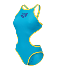 ARENA Woman One Piece ONE BIGLOGO 001198 831 Turquoise Yellow