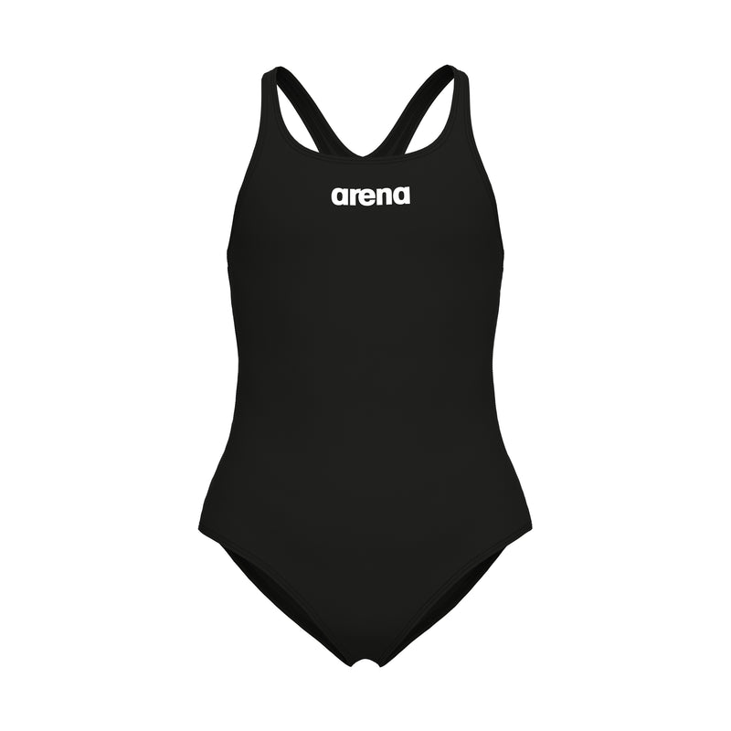 ARENA Girls's Team Swim PRO SOLID  Black-White 004762 550