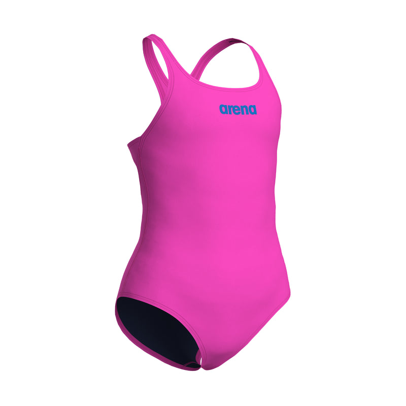 ARENA Girls's Team Swim PRO SOLID Shocking Pink-White 004762 908