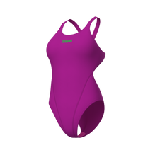ARENA Women s Team Swimsuit Tech Solid Very Fuchsia Team Green 004763 906