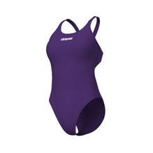 ARENA Women s Team Swimsuit Tech Solid Plum-White 004763 911