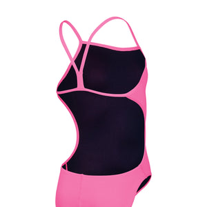 ARENA Girl One-Piece TEAM CHALLENGE SOLID Shocking Pink Blue River 004765 908