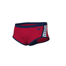 ARENA Man Low Waist Short ICONS SWIM SOLID Red-Navy 005046 417