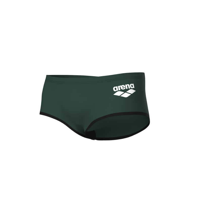 ARENA Men One Low Waist Short  Big Logo Dark Sage Black 008549 650