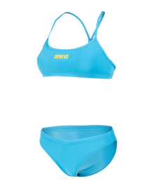 Arena Bikini Bandeau Solid Donna Turquoise Yellow Star 008818 802