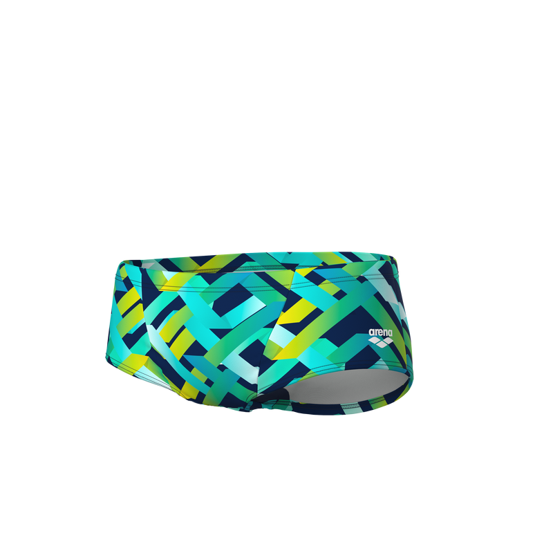 ARENA Men Texture Swim Low Waist Short Navy Multi 010731 750
