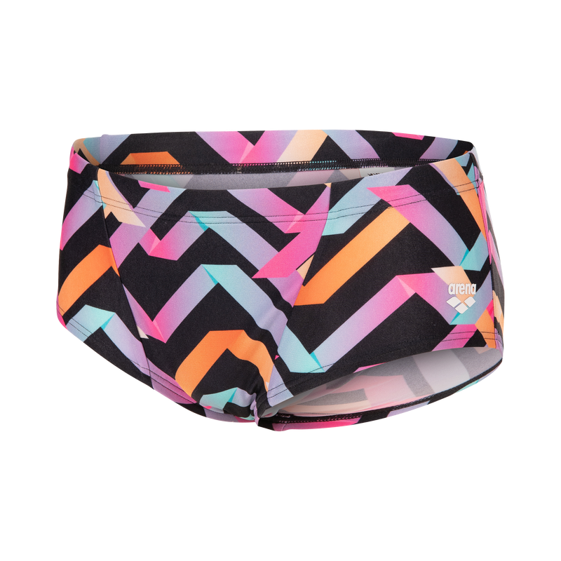 ARENA Men Texture Swim Low Waist Short Black Multi 010731 550