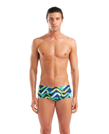 ARENA Men Texture Swim Low Waist Short Navy Multi 010731 750