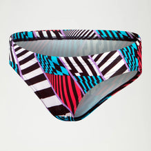 SPEEDO Women Bikini  Allover Digital Hipster Black White Watermelon Bottom 1170616 613