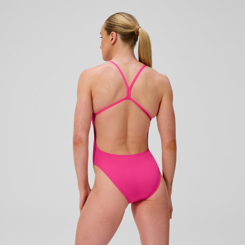 SPEEDO Woman Solid VBack 2.0 Flare Pink 00477316012