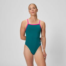 SPEEDO Woman SOLID TURNBACK 00540002 Denim Flare Pink