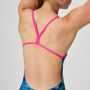 SPEEDO Woman Printed VBack 2.0 Navy Blue 004775003