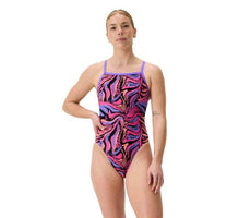 SPEEDO Woman  Printed Turnback 00516418756 Fusion Flare Indigo Glow