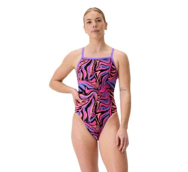 SPEEDO Woman  Printed Turnback 00516418756 Fusion Flare Indigo Glow